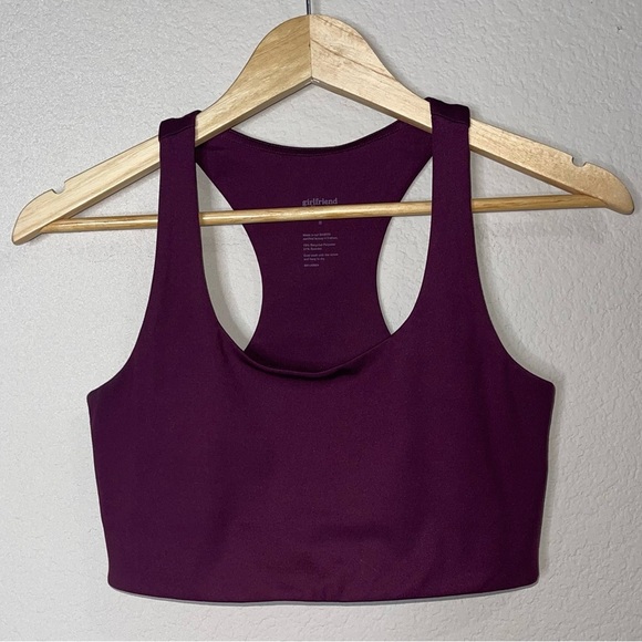 Girlfriend Collective Plum Paloma Racerback Sports Bra Size Small - Picture 4 of 6